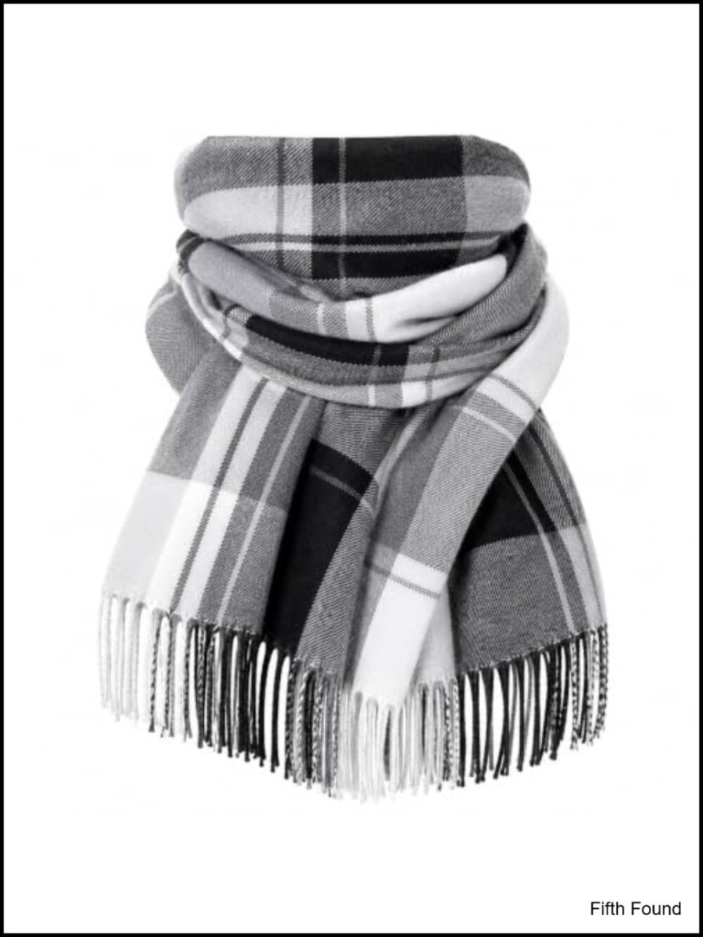 Women's Plaid Winter Scarf Large Soft Warm Polyester Wrap Shawl